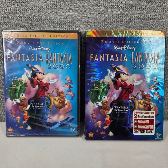 DISNEY FANTASIA & FANTASIA 2000 2-DISC SPECIAL EDITION DVD LIMITED TIME RELEASE - Picture 4 of 6